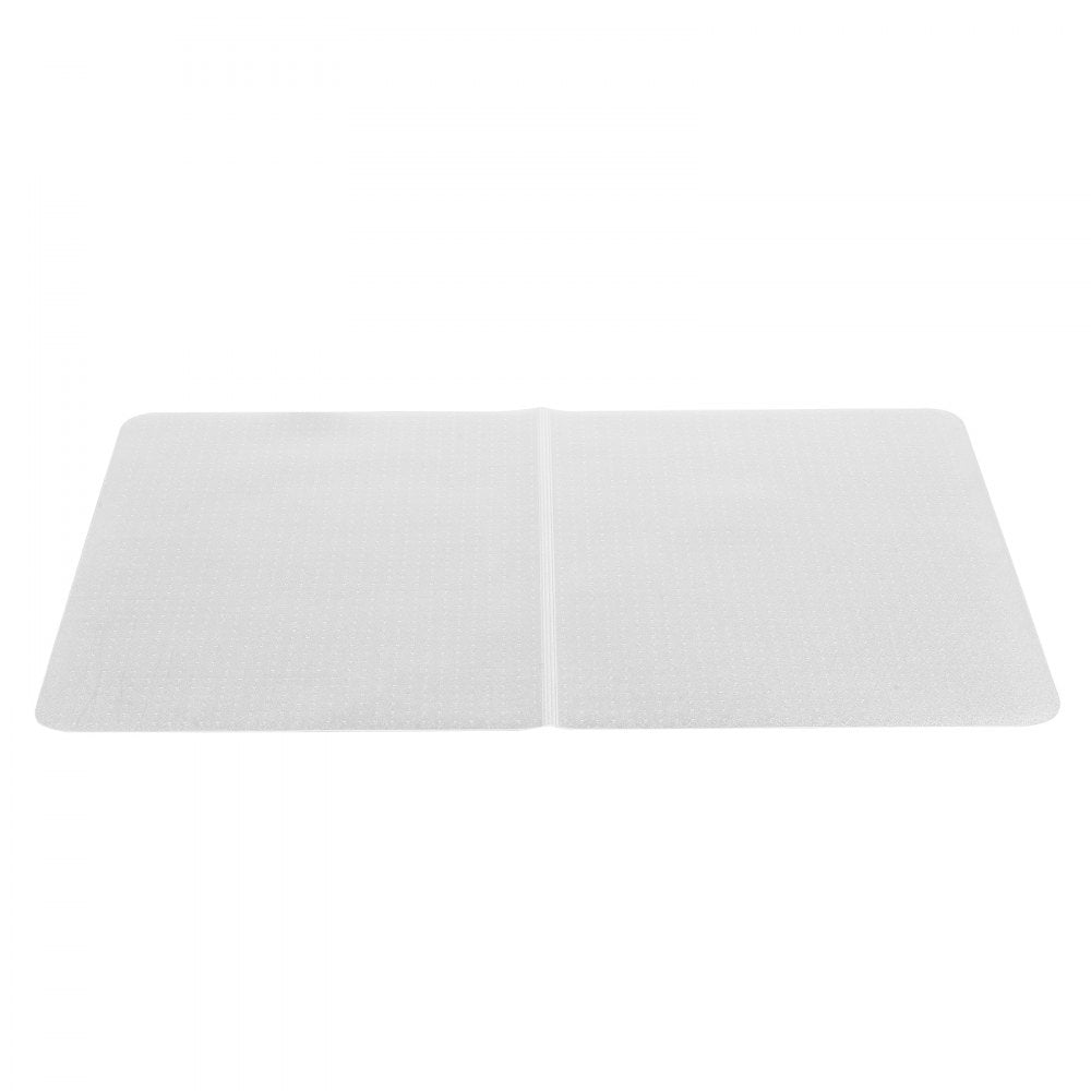 VEVOR Chair Mat, 60 x 46-inch Office Chair Mat for Low Pile Carpeted Floors, Clear Floor Protector Rug with Studded, Non-Slip & Easy to Clean, Smooth Glide Under Desk Rug for Home Office (Rectangular)