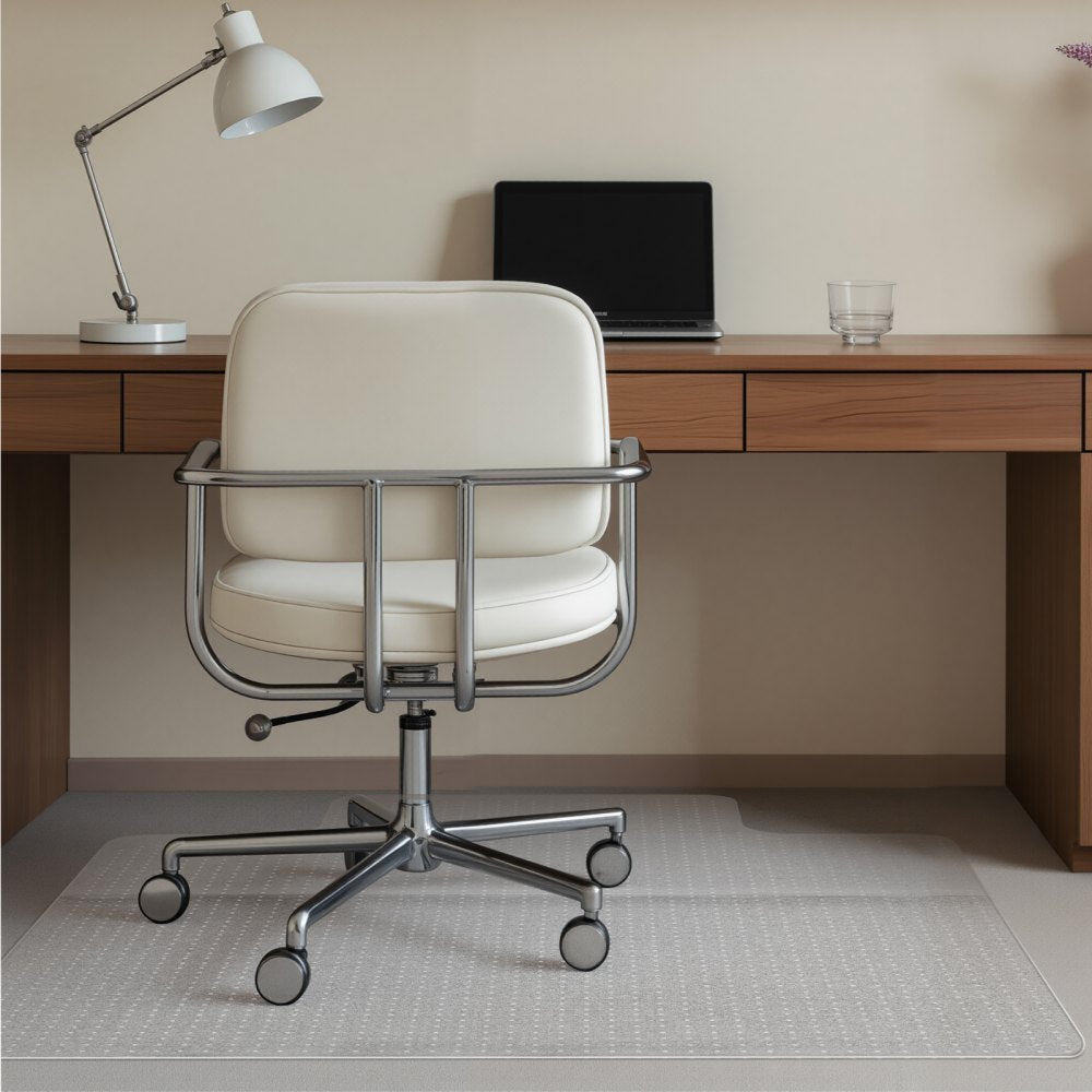 VEVOR Chair Mat with Lip, 36 x 48-inch Office Chair Mat for Low Pile Carpeted Floors, Plastic Floor Protector Rug with Studded, Non-Slip & Easy to Clean, Smooth Glide Under Desk Rug for Home Office