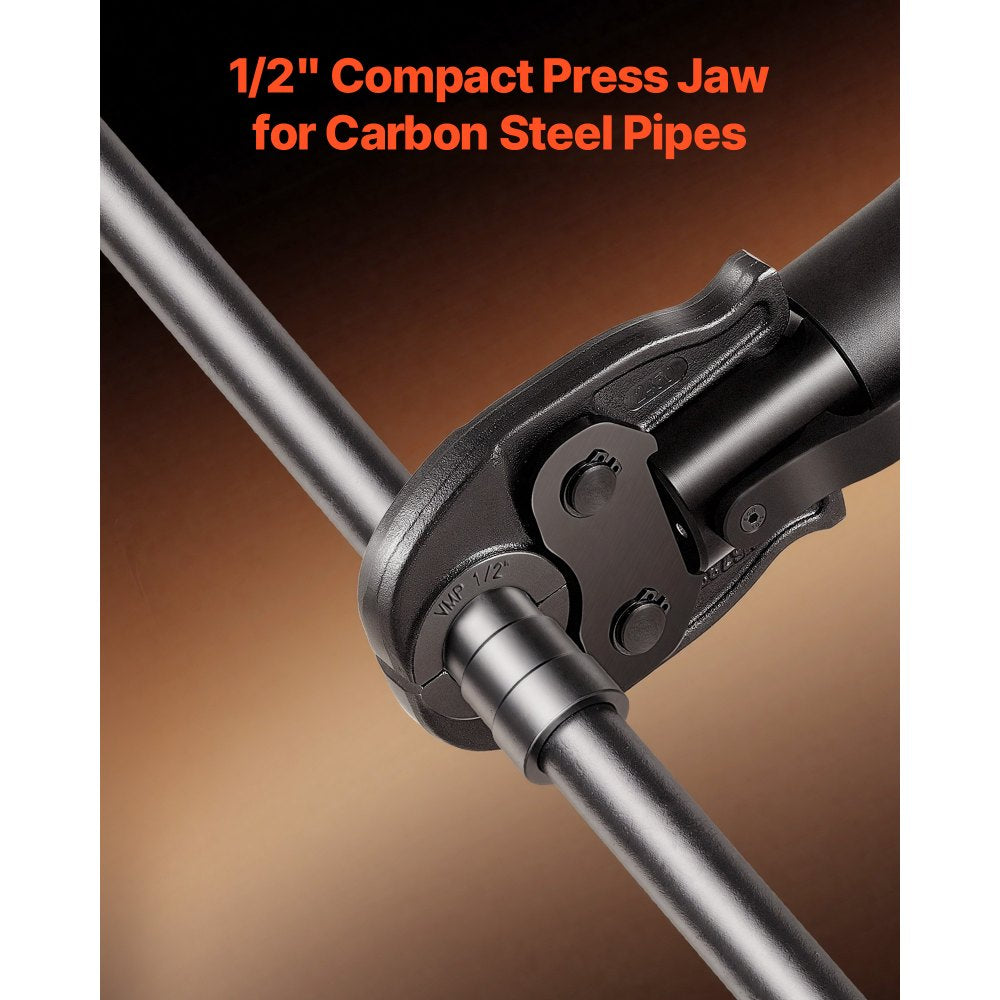 VEVOR 1/2" VMP Jaw for 24KN Compact Series Press Tools, 52 HRC Hardened Steel Pressing Jaw - Compatible with MegaPress Carbon Steel Pipes Connections