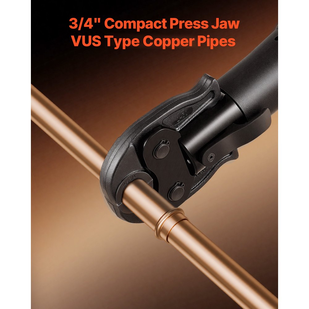 VEVOR 3/4" Press Jaw for 24KN Compact Series Press Tools, 52 HRC Hardened Steel Pressing Jaw - Compatible with ProPress Copper Pipes Connections