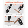 VEVOR 3/4" Press Jaw for 24KN Compact Series Press Tools, 52 HRC Hardened Steel Pressing Jaw - Compatible with ProPress Copper Pipes Connections