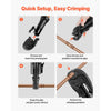 VEVOR 1/2" Press Jaw for Compact Series Press Tools, 52 HRC Hardened Steel Pressing Jaw for High Pressure HVAC/R Applications - Compatible with 24KN Press Tools for RLS Copper Pipes Connections