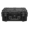 VEVOR Hard Pistol Case, Heavy Duty Hard Gun Case with XPE Foam Lining, Waterproof Pistol Storage Box with Customizable Interior & Handle for Gun, Lenses, Camera, Gear, TSA Compliant, 18.7x12.5x7.5 in