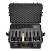 VEVOR Hard Pistol Case, Heavy Duty Hard Gun Case with XPE Foam Lining, Waterproof Pistol Storage Box with Customizable Interior & Handle for Gun, Lenses, Camera, Gear, TSA Compliant, 21.9x17.9x8.8 in
