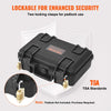 VEVOR Hard Pistol Cases with Pre-cut PU Foam, Waterproof & Dustproof Hard Gun Case for 1 Pistol, 12.59×9.01×4.4 in Lockable Pistol Case, Black