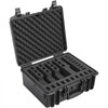 VEVOR Hard Pistol Cases with Pre-cut Lining, Waterproof & Dustproof Hard Gun Case for 5 Pistol, 18.9×16.3×8.5 in Lockable Pistol Case, Black