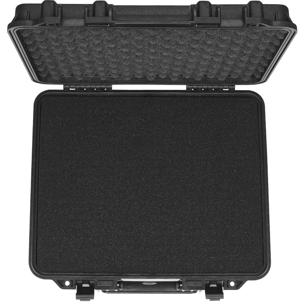 VEVOR Hard Pistol Cases with Pre-cut PU Foam, Waterproof & Dustproof Hard Gun Case for 6 Pistol, 19.3×17.1×8.3 in Lockable Pistol Case, Black