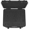 VEVOR Hard Pistol Cases with Pre-cut Lining, Waterproof & Dustproof Hard Gun Case for 6 Pistol, 19.3×17.1×8.3 in Lockable Pistol Case, Black