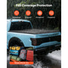 VEVOR Hard Tri-Fold Truck Bed Tonneau Cover, Compatible with 2022-2025 Toyota Tundra with OE Track System 5.6 ft (66.7 in) Bed, Waterproof Hard Folding Truck Tonneau Cover, Aluminum Alloy Support Bar