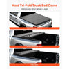 VEVOR Hard Tri-Fold Truck Bed Tonneau Cover, Compatible with 2019-2026 Dodge Ram 1500 (Incl. Classic & New) 5.7 ft (67.4 in) Bed Without Rambox (Not Fit Split Tailgate), Waterproof Folding Truck Cover