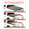 VEVOR Hard Tri-Fold Truck Bed Tonneau Cover, Compatible with 2007-2025 Chevy Silverado/GMC Sierra 1500 5.8 ft (69.3 in) Short Box (No CarbonPro Bed), Waterproof Fiberglass Folding Truck Tonneau Cover