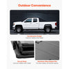 VEVOR Hard Tri-Fold Truck Bed Tonneau Cover, Compatible with 2015-2025 Ford F150 6.5 ft (78.9 in) Standard Bed, Waterproof Fiberglass Hard Folding Truck Tonneau Cover with Aluminum Alloy Support Bar