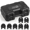VEVOR 7PCS Pressing Jaws 1/4" to 1-1/8" - Compatible with RLS Copper Pipes, Work with 24KN Compact Series Press Tools for High Pressure HVAC/R Applications, 60 HRC Hardened Steel - with Case