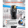 VEVOR 3PCS VPF Press Jaws 1/2", 3/4", 1" for PEX Pipe Stainless Steel Rings, Compatible with Pureflow, Work with 24KN Compact Series Press Tools, 60 HRC Hardened Steel - Includes Carrying Case