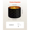 VEVOR Drum Lamp Shade 2 Set, 13 in Top x 13 in Bottom x 10 in High, Medium Drum Lampshade with Harp, Replacement Lamp Shade for Table Lamps Floor Lamps Pendant Lights, Black Diamond Hollow Design