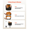 VEVOR Drum Lamp Shade 2 Set, 13 in Top x 13 in Bottom x 10 in High, Medium Drum Lampshade with Harp, Replacement Lamp Shade for Table Lamps Floor Lamps Pendant Lights, Black Diamond Hollow Design