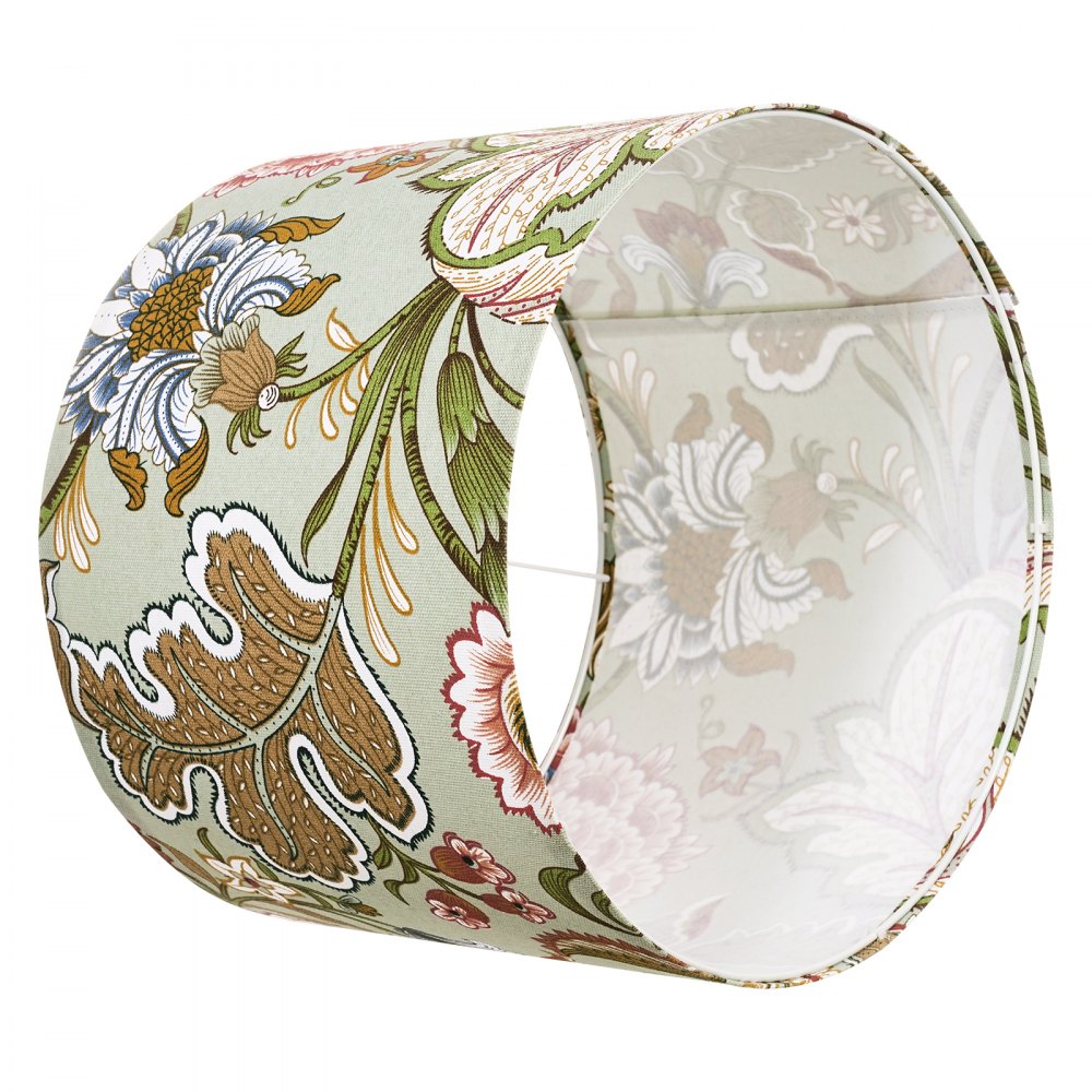 VEVOR Drum Lamp Shade 2 Set, 13 in Top x 13 in Bottom x 10 in High, Medium Drum Linen Lampshade, Replacement Lamp Shade for Table Lamps Floor Lamps Pendant Lights, Easy Assembly Required (Dark Floral)