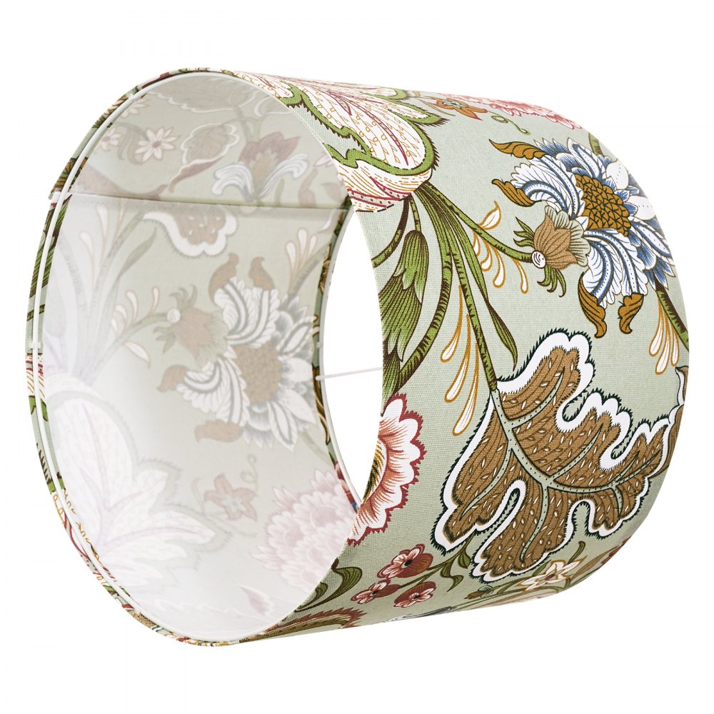 VEVOR Drum Lamp Shade 2 Set, 13 in Top x 13 in Bottom x 10 in High, Medium Drum Linen Lampshade, Replacement Lamp Shade for Table Lamps Floor Lamps Pendant Lights, Easy Assembly Required (Dark Floral)