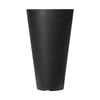 VEVOR Set of 2 Tall Planter For Outdoor Indoor Plants 24inch, Black Round Large Planters For Front Porch, Patio, Tall Taper Flower Tree Plant Pots with Modern Design and Built-in Drainage