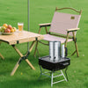 VEVOR Charcoal Chimney Starter, 4 lbs Large Capacity Coal Fireplace, Heavy Duty BBQ Steel Chimney Starter for Charcoal Grill and Barbecues, Compact On-the-Go Carbon Lighter and BBQ Grill Tool, Silver