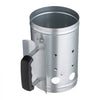 VEVOR Charcoal Chimney Starter, 4 lbs Large Capacity Coal Fireplace, Heavy Duty BBQ Steel Chimney Starter for Charcoal Grill and Barbecues, Compact On-the-Go Carbon Lighter and BBQ Grill Tool, Silver