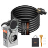 VEVOR 50 Amp Generator Cord and Power Inlet Box Kit, 15FT, NEMA 14-50P/SS2-50R STW 6/3+8/1 AWG Generator Power Cord with Twist Lock Connector, Pre-Drilled Inlet Box for Generator to House, ETL Listed