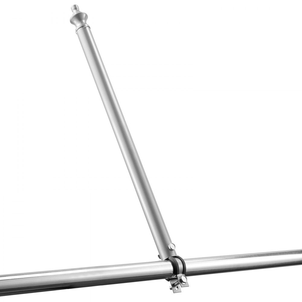 VEVOR Chain Link Fence Extensions, 18 Packs 27.4" Extension Height, Galvanized Post Extender for 1.3" to 1.5" Top of Fence, U Bracket, Barbed Wire Extend Arm for Privacy, Prevent Dogs Jumping Out