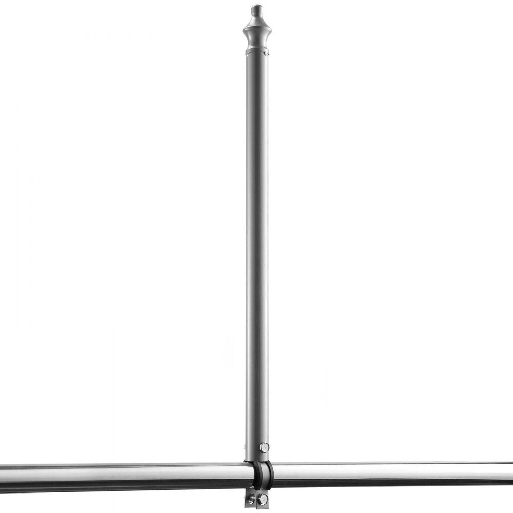 VEVOR Chain Link Fence Extensions, 18 Packs 27.4" Extension Height, Galvanized Post Extender for 1.3" to 1.5" Top of Fence, U Bracket, Barbed Wire Extend Arm for Privacy, Prevent Dogs Jumping Out