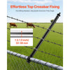 VEVOR Chain Link Fence Extensions, 9 Packs 27.4" Extension Height, Galvanized Post Extender for 1.3" to 1.5" Top of Fence, U Bracket, Barbed Wire Extend Arm for Privacy, Prevent Dogs Jumping Out