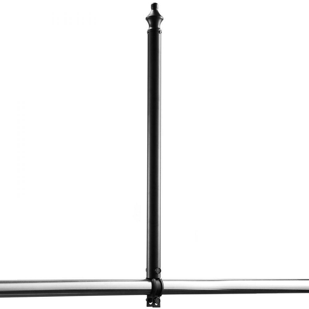 VEVOR Chain Link Fence Extensions, 9 Packs 27.4" Extension Height, Galvanized Post Extender for 1.3" to 1.5" Top of Fence, U Bracket, Barbed Wire Extend Arm for Privacy, Prevent Dogs Jumping Out
