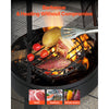 VEVOR Chiminea, 20 Inch Outdoor Wood Burning Firepit, Conical Fireplace for BBQ & Warming, Outside Wooden Fire Pit with Grill Mesh, Chimney Coat & Rustproof Chiminea Lid, for Patio, Garden, Backyard