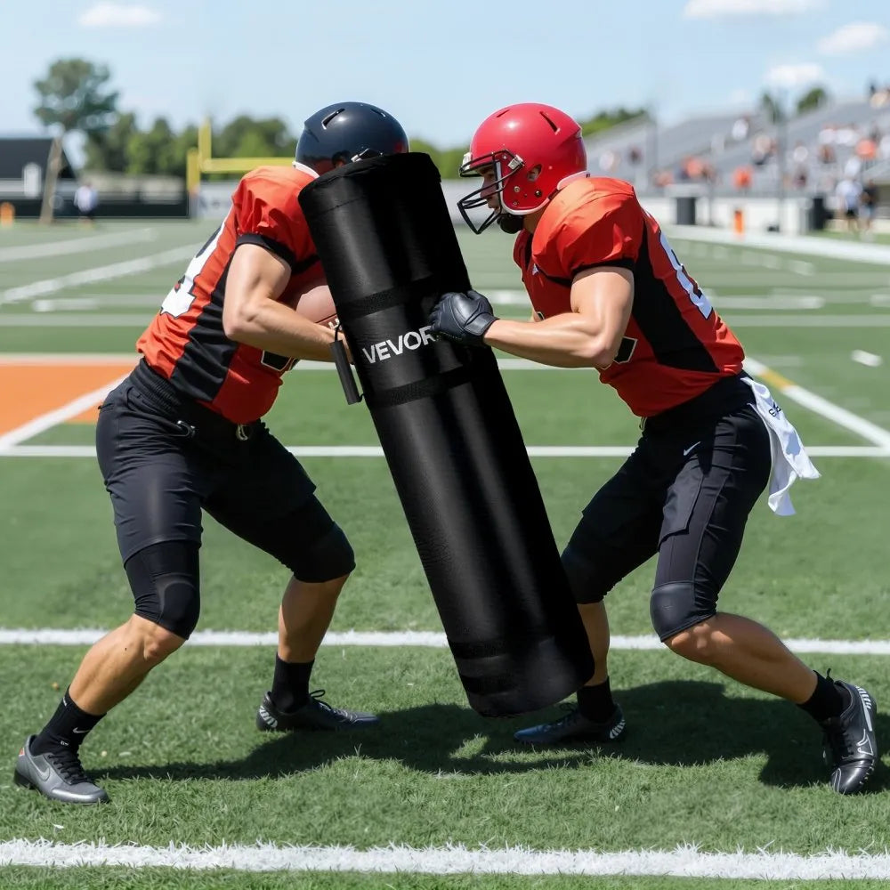 VEVOR Football Tackling Dummy, 47.2 in Blocking Pad Equipment for Practice, Heavy Duty Tackle Dummies with Handles, Great for Contact Drills, Kickboxing, Martial Arts, Sports Training, 1PCS (UNFILLED)