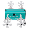 VEVOR 4 Cup Turner, 2 Speeds Multiple Tumbler Spinner Rotator Machine Kit with 4 Removable and Adjustable Arms, Mute Motor, Aluminum Alloy Frame, 4 Independent Switches for DIY Glitter Crafts(Green)