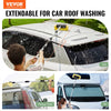 VEVOR Car Wash Brush, 66.7-Inch Extendable Car Washing Brush with Long Handle, 12" Scratch-Free Soft PVC Bristle Head, Flow-Thru Car Cleaning Mop Kit with Water Hose Attachment for Car RV Boat