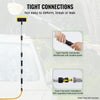 VEVOR Car Wash Brush, 66.7-Inch Extendable Car Washing Brush with Long Handle, 12" Scratch-Free Soft PVC Bristle Head, Flow-Thru Car Cleaning Mop Kit with Water Hose Attachment for Car RV Boat