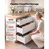 VEVOR White Shaker Base Cabinet Ready to Assemble, 30"W Unassembled Cabinet, 30" W x 24" D x 34.5" H, with 3 Drawers, Soft-Close Hardware, Fine Edge Banding, for Home, Office, and Laundry Room