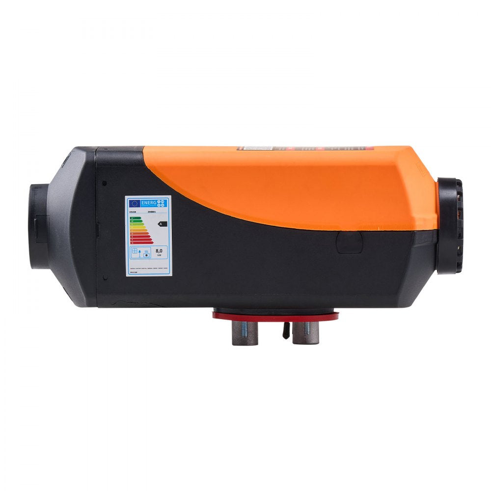 VEVOR Diesel Air Heater, 8 kW DC12-24V, Fast Heating Diesel Parking Heater with Remote Control and Color Digital Display, 10L Fuel Tank, Low Noise, Voice Announcement, for RV, Truck, Boat and Trailer