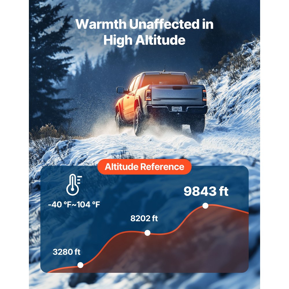 VEVOR Diesel Air Heater, 8 kW DC12-24V, Fast Heating Diesel Parking Heater with Remote Control and Color Digital Display, Low Noise, Voice Announcement, for RV, Truck, Camper, Van, Boat and Trailer