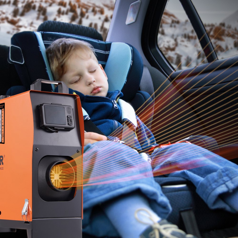 VEVOR 8 KW Diesel Air Heater, Bluetooth App Control All-in-one Diesel Heater with Automatic Altitude Adjustment, Remote Control and LCD, Portable Parking Heater for RV Trailer Camper Van Boat