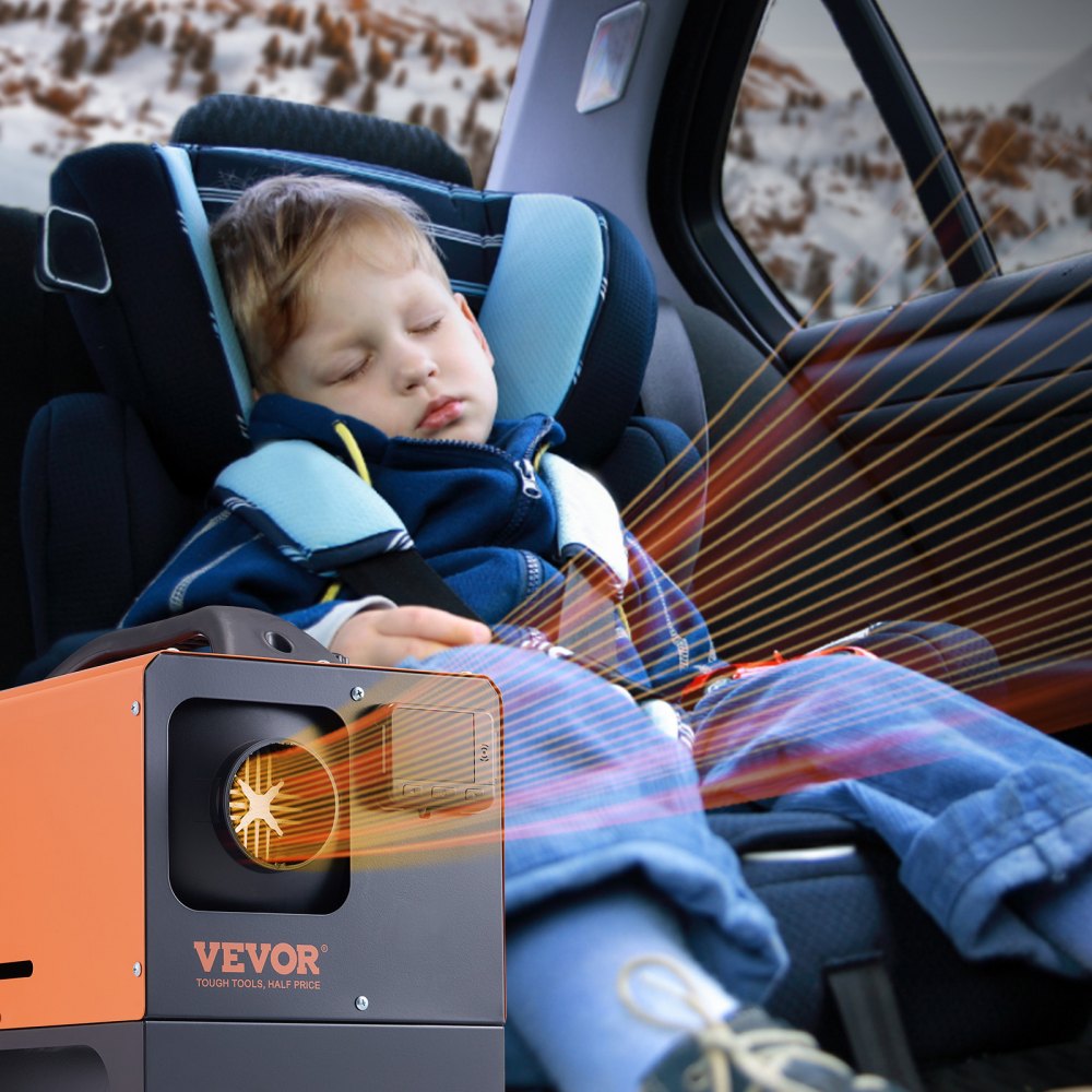 VEVOR Diesel Air Heater, 12V 8KW All-on-one Diesel Heater with Remote Control and LCD Display, 5L Fuel Tank Portable Diesel Parking Heater, Rapid Heating for RV Trailer Camper Van Boat