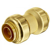VEVOR Pipe Fittings, 1/2" 12PCS Brass Pipe Fittings, Straight-Through Push-Fit Pipe Connector Brass Air Fittings, Heavy Duty Plumbing Fittings Adapter for Heating/Shower Systems, Water Pipes