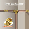 VEVOR Pipe Fittings, 3/4" 12PCS Brass Pipe Fittings, Straight-Through Push-Fit Pipe Connector Brass Air Fittings, Heavy Duty Plumbing Fittings Adapter for Heating/Shower Systems, Water Pipes