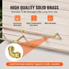 VEVOR Pipe Fittings, 1/2" 12PCS Brass Pipe Fittings, Elbow Push-Fit Pipe Connector Brass Air Fittings, Heavy Duty Plumbing Fittings Adapter for Heating/Shower Systems, Water Pipes