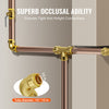 VEVOR Pipe Fittings, 1/2" 12PCS Brass Pipe Fittings, Elbow Push-Fit Pipe Connector Brass Air Fittings, Heavy Duty Plumbing Fittings Adapter for Heating/Shower Systems, Water Pipes