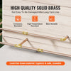 VEVOR Pipe Fittings, 1/2" 25PCS (10xStraight, 10xElbows, 5xTees) Brass Pipe Fittings, Push-Fit Pipe Connector Brass Air Fittings, Plumbing Fittings Adapter for Heating/Shower Systems, Water Pipes