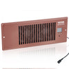 VEVOR Register Booster Fan, Quiet Vent Booster Fan Fits 4” x 12” Register Holes, with Remote Control and Thermostat Control, Adjustable Speed for Heating Cooling Smart Vent, Brown
