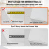 VEVOR Plastic Table Cover, 42"x84"x0.06", Transparent PVC Table Protector, Rectangle Clear Desk Mat, Water Oil Proof Table Cover for Dining Table Coffer Table Kitchen Worktable Dresser Cabinet, etc.