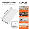 VEVOR Plastic Table Cover, 42"x84"x0.06", Transparent PVC Table Protector, Rectangle Clear Desk Mat, Water Oil Proof Table Cover for Dining Table Coffer Table Kitchen Worktable Dresser Cabinet, etc.