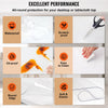 VEVOR Plastic Table Cover, 42"x96"x0.08", Transparent PVC Table Protector, Rectangle Clear Desk Mat, Water Oil Proof Table Cover for Dining Table Coffer Table Kitchen Worktable Dresser Cabinet, etc.