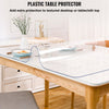 VEVOR Plastic Table Cover, 45"x100"x0.06", Transparent PVC Table Protector, Rectangle Clear Desk Mat, Water Oil Proof Table Cover for Dining Table Coffer Table Kitchen Worktable Dresser Cabinet, etc.